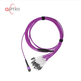 สายเคเบิลฝ่าวงล้อม 8F MPO LC OM4