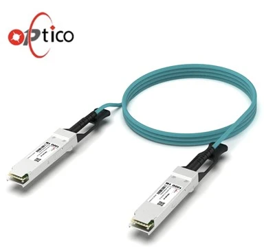 สายเคเบิลออปติกแอคทีฟ QSFP+ ถึง QSFP+ 40G OM4 OM5 AOC